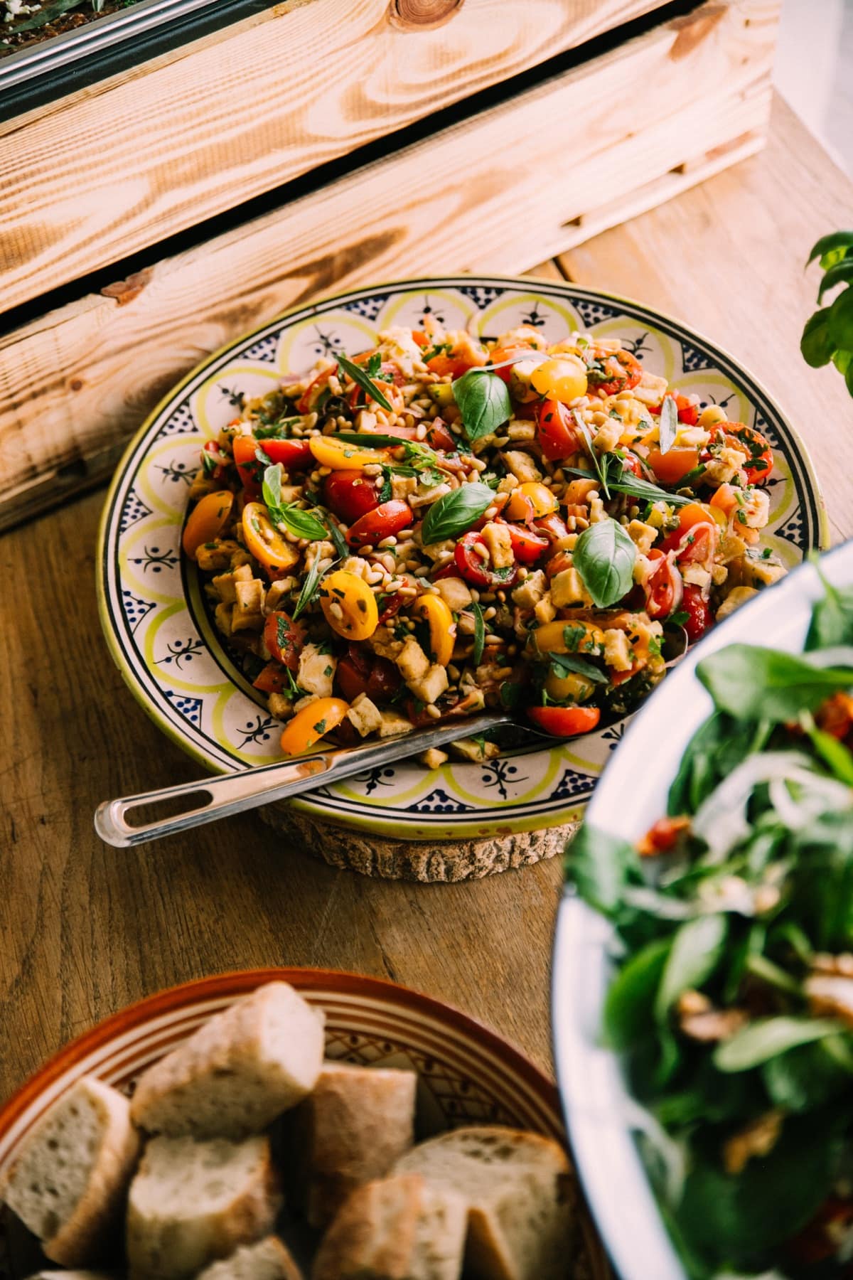 A fresh grain salad by DIS shot from above - returning office lunch